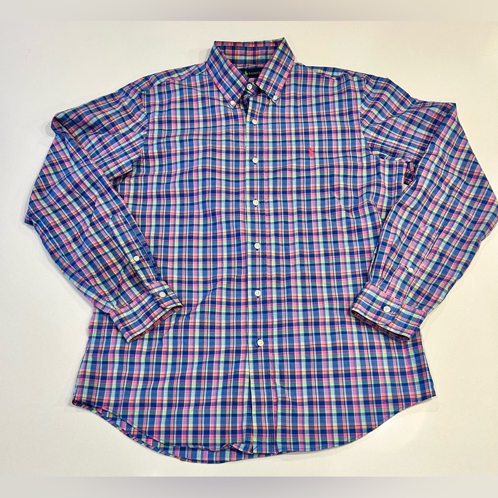 Polo by Ralph Lauren Men's Multicolor Plaid Shirt size medium